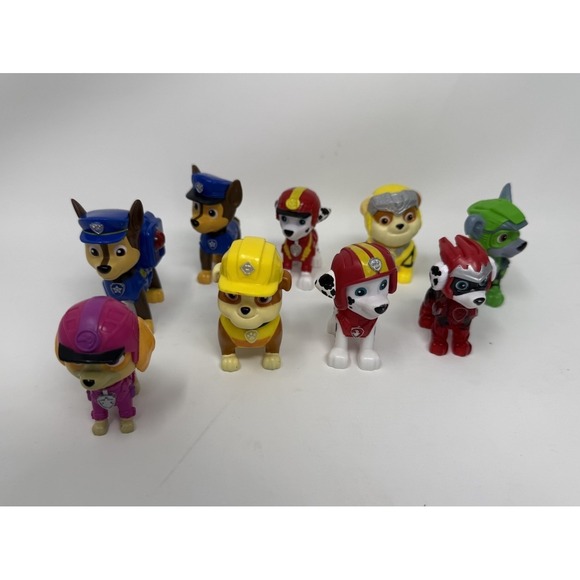 Spin Master Other - Paw Patrol Toy Action‎ Figures Spin Master Marshall Skye Rubble Chase Lot of 9